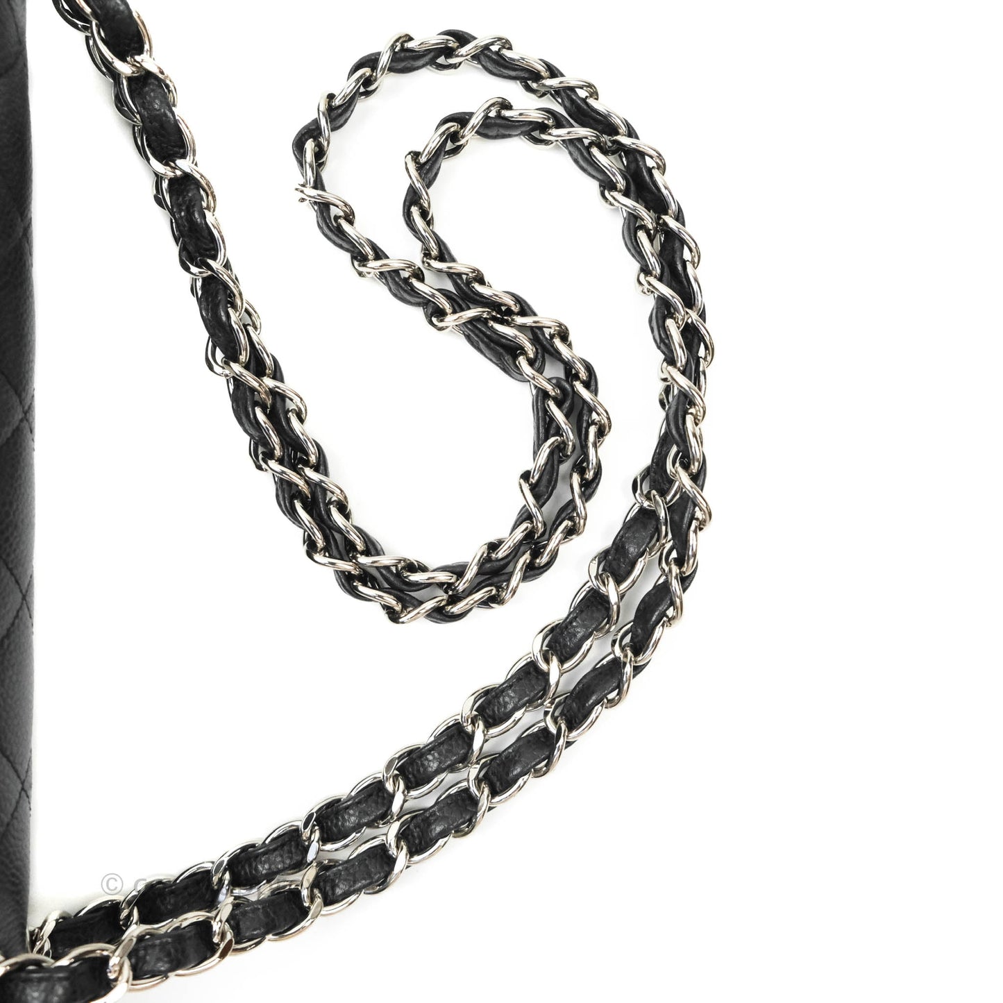 Chanel Jumbo Double Flap Black Caviar Silver Hardware⁣⁣