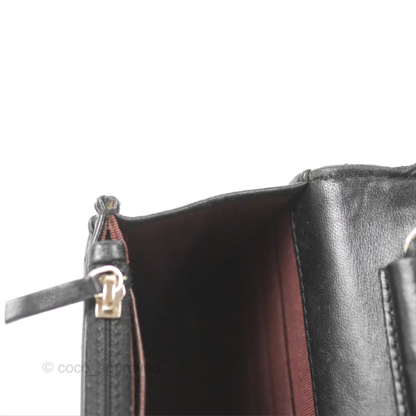 Chanel Classic Chevron Wallet on Chain WOC Black Lambskin Silver Hardware