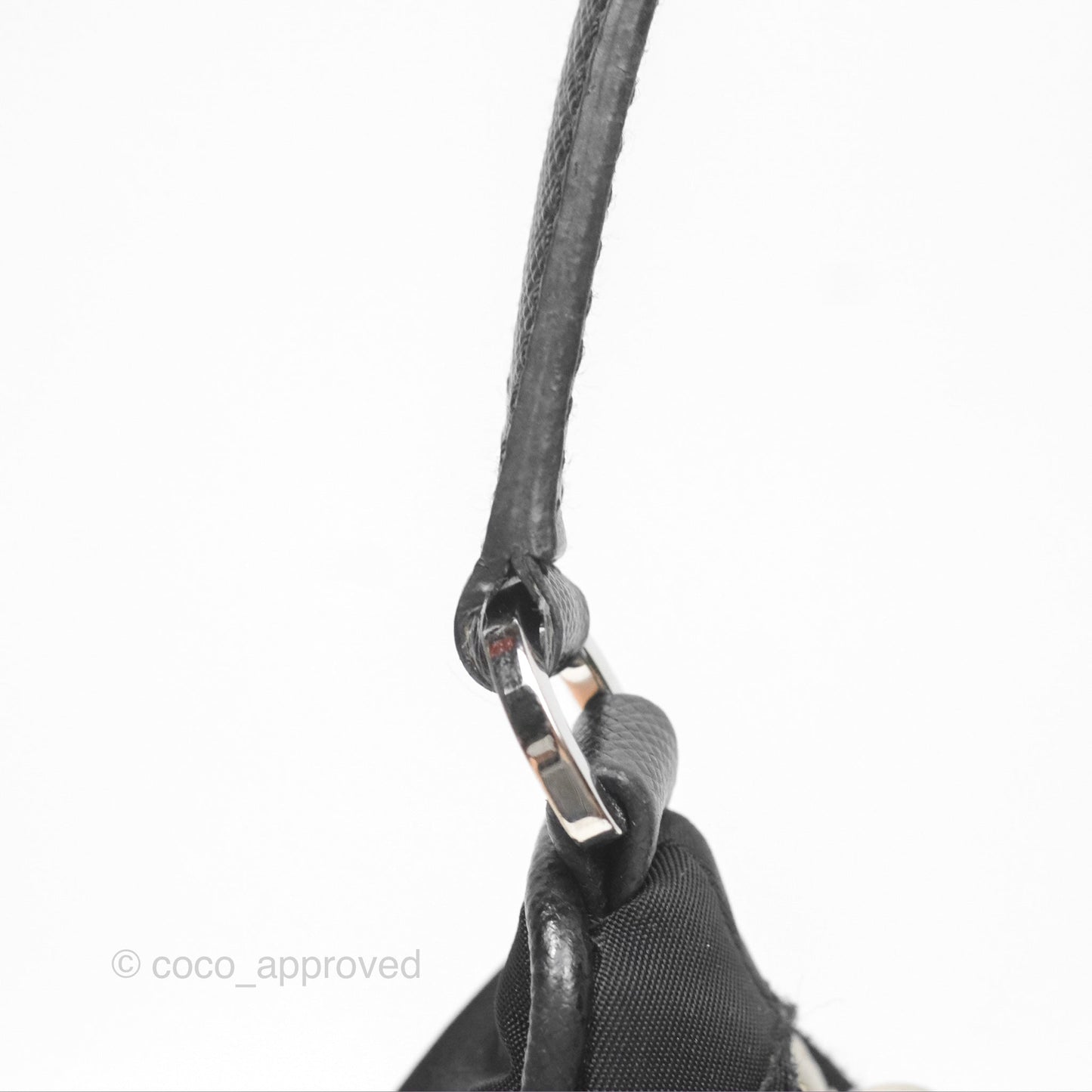 Prada Re-Edition 2005 Nylon Mini Bag Black Silver Hardware