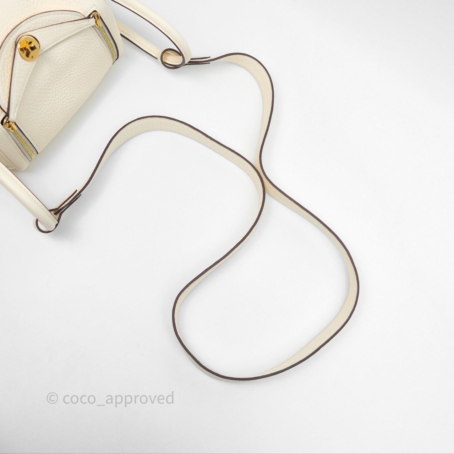 Hermès Mini Lindy 20 Nata I2 Clemence Gold Hardware