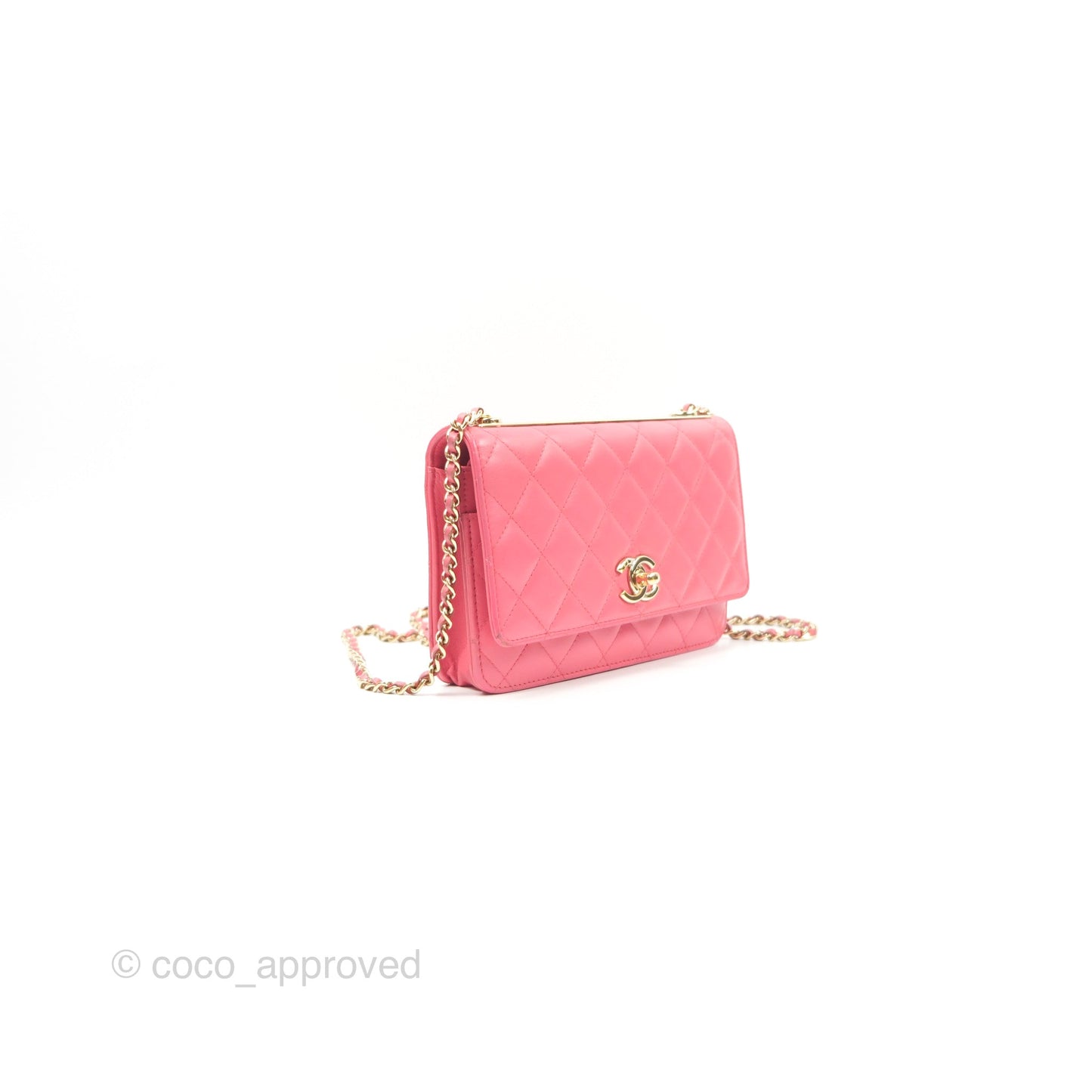Chanel Trendy CC WOC Pink Lambskin Gold Hardware