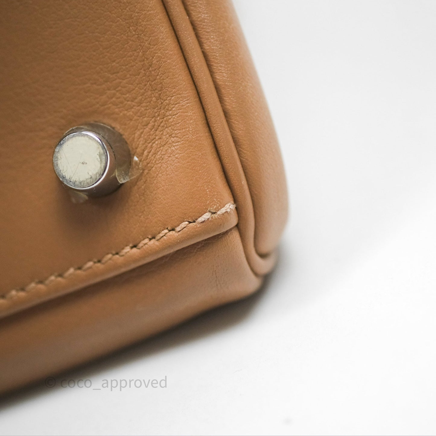 Hermès Kelly 35 Retourne Chai 0M Evercolor Palladium Hardware