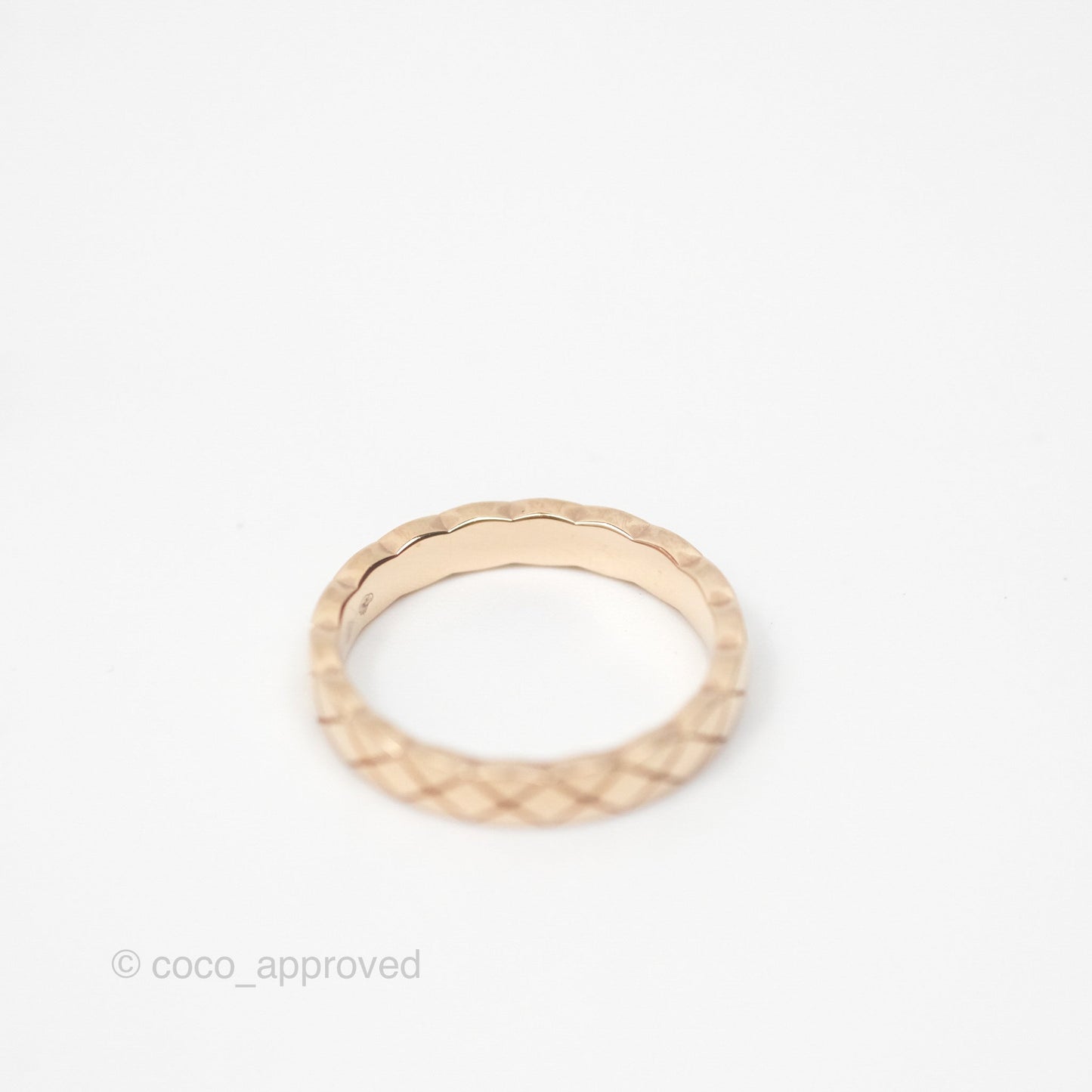 Chanel Coco Crush Ring 18K Beige Gold Size 52