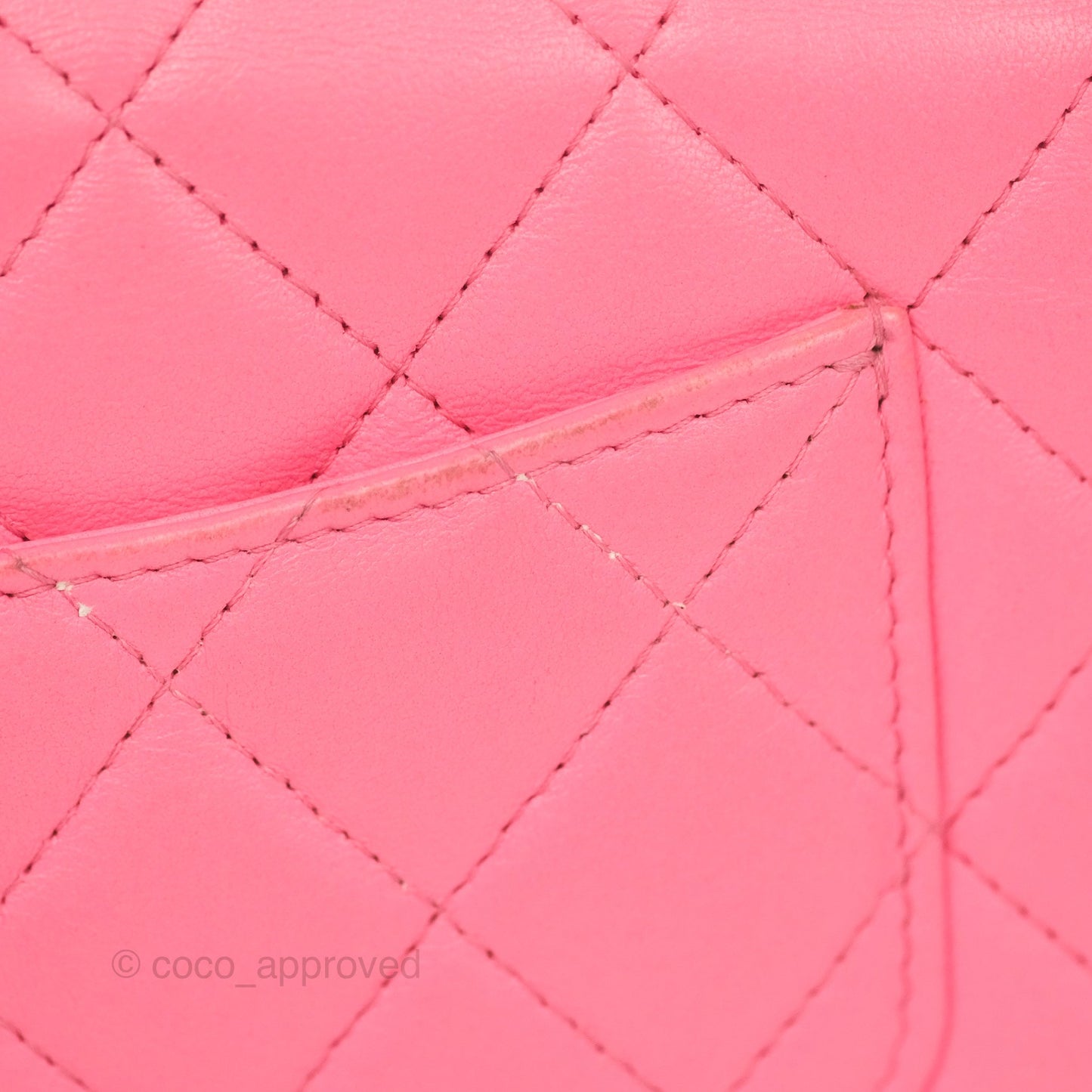 Chanel Quilted Pearl Crush Wallet on Chain WOC Pink Lambskin Aged Gold Hardware