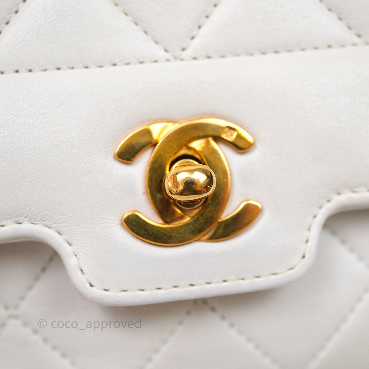 Chanel Vintage Mini Bijoux Chain Flap Bag White Gold Hardware
