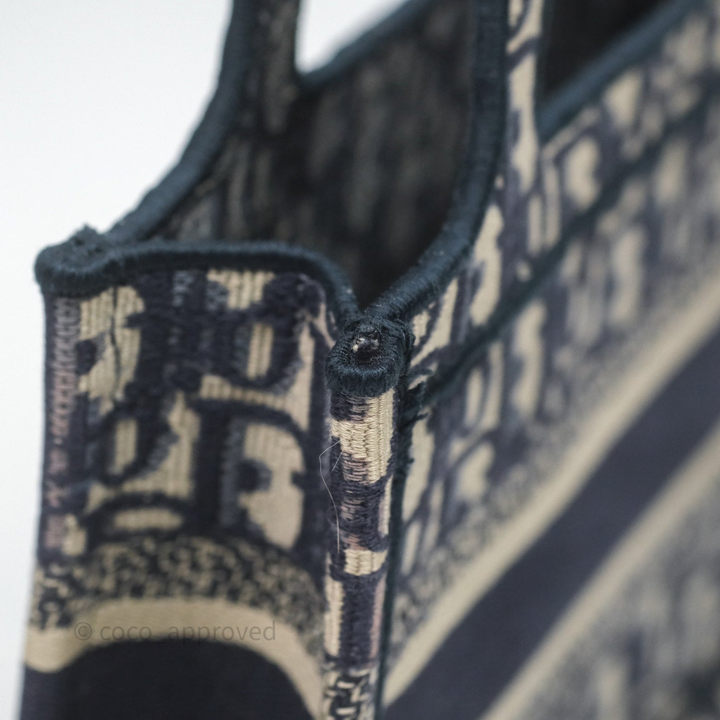Dior Mini Book Tote Blue Oblique Canvas