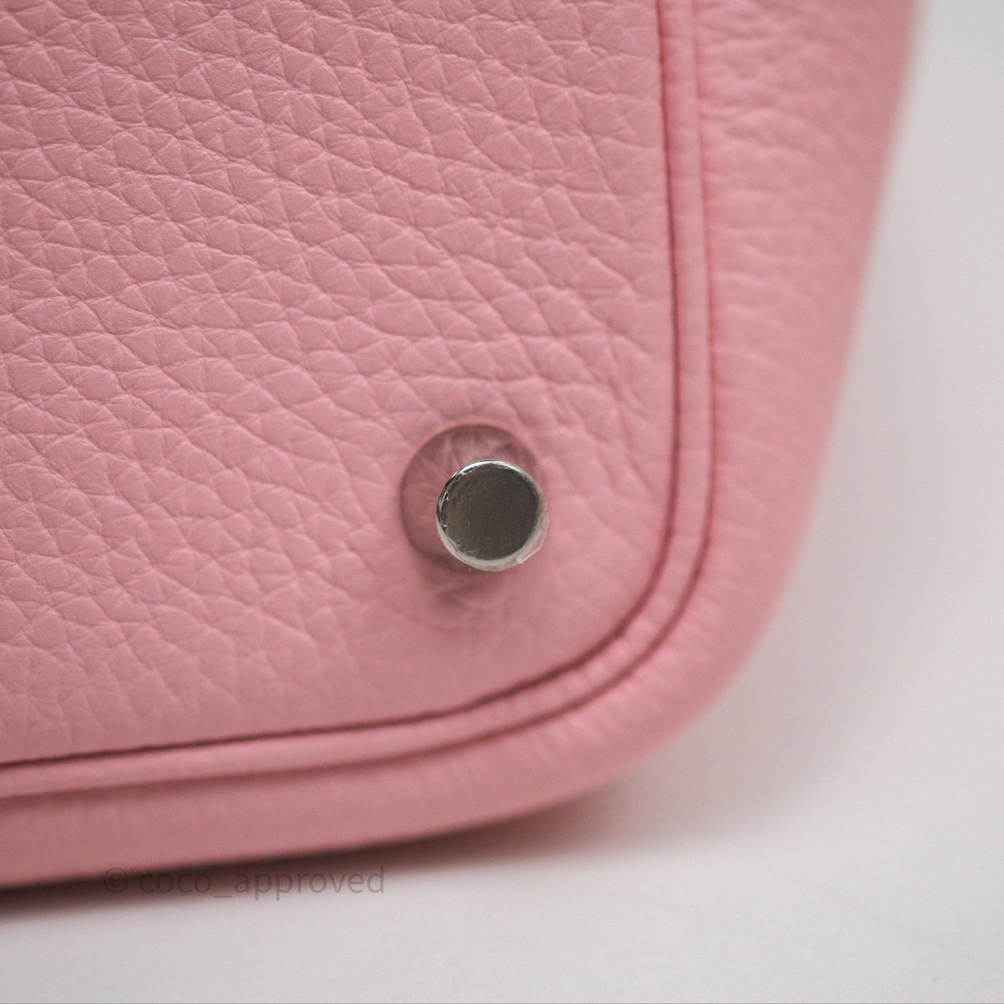 Hermès Picotin 18 Rose Sakura Clemence Palladium Hardware