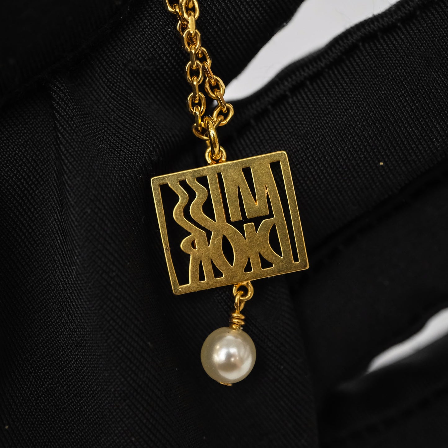 Christian Dior Miss Dior Necklace Gold Tone
