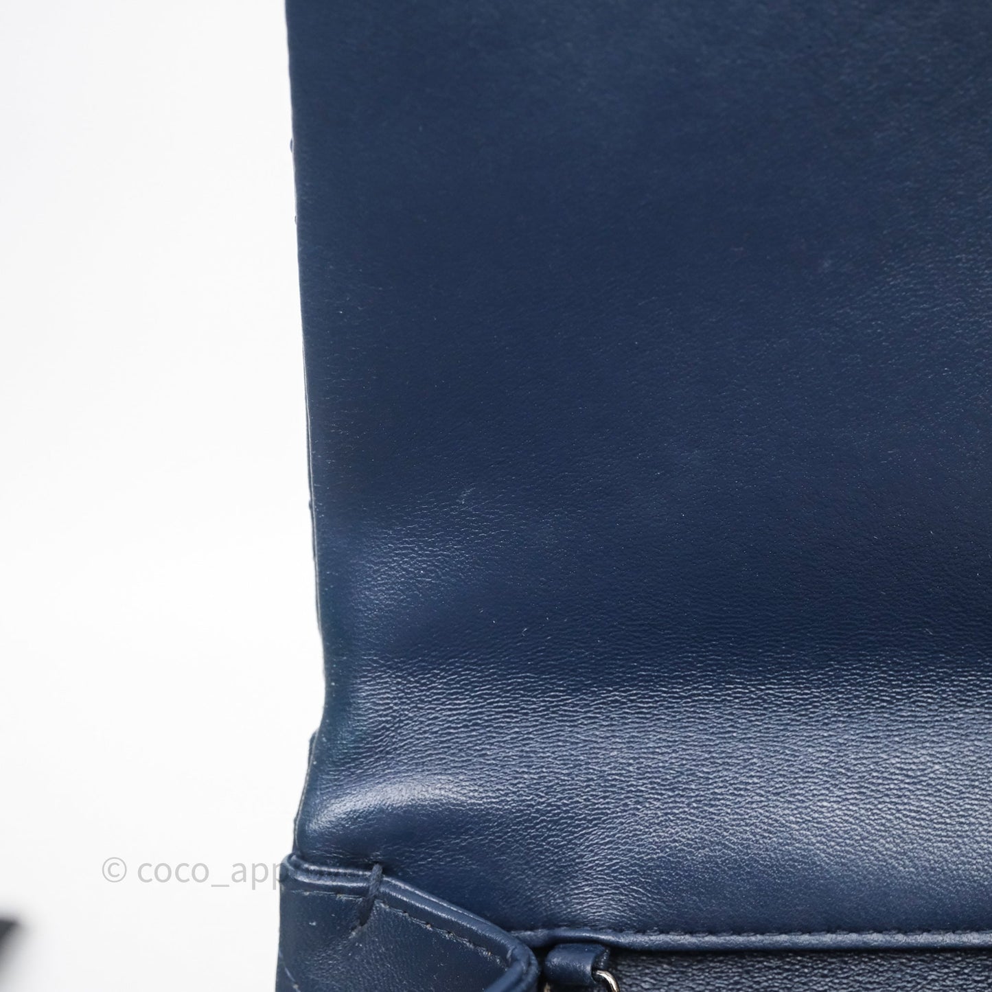 Chanel Quilted Clutch with Chain Lambskin Navy Gun Metal Hardware