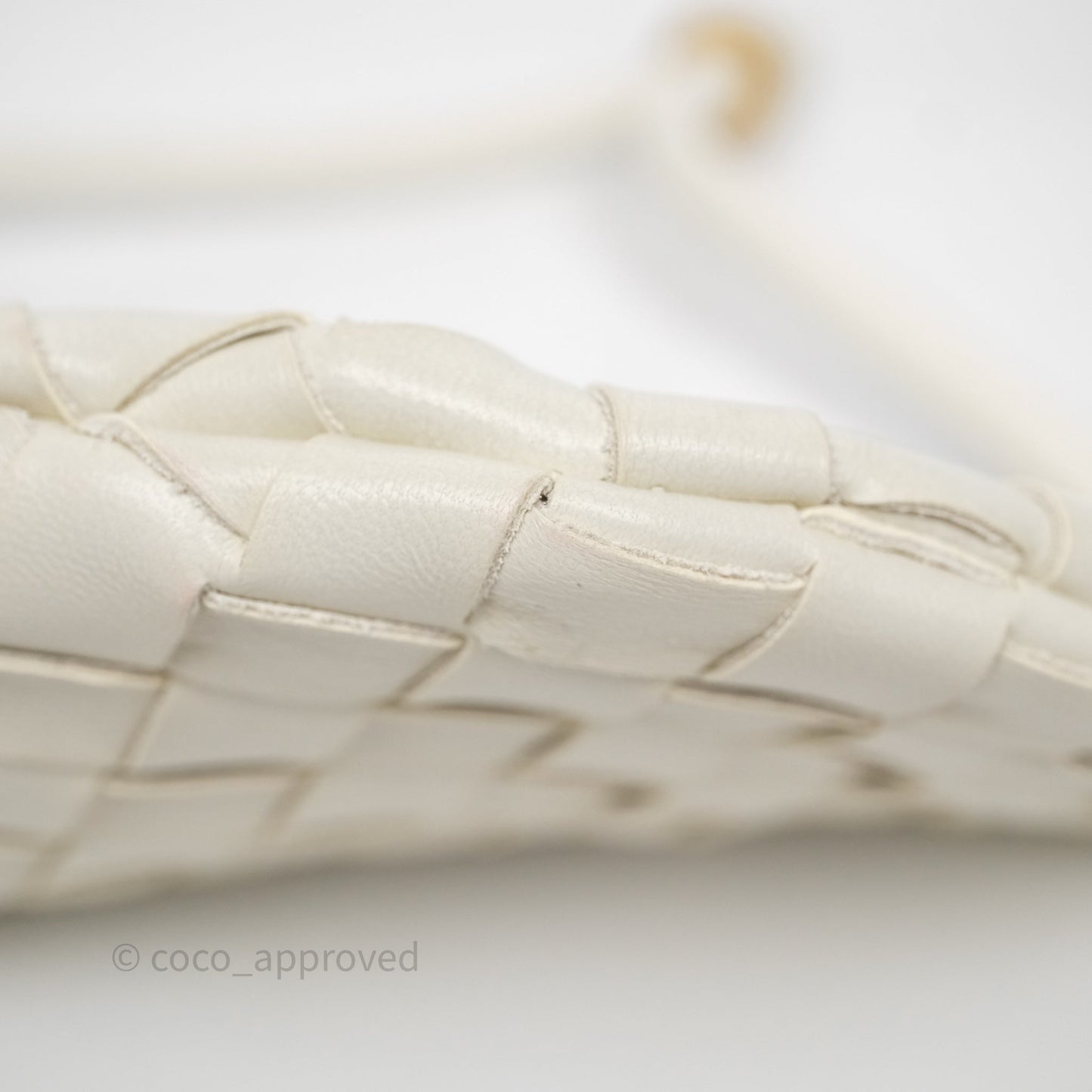 Bottega Veneta Small Turn Pouch Nappa Intrecciato White