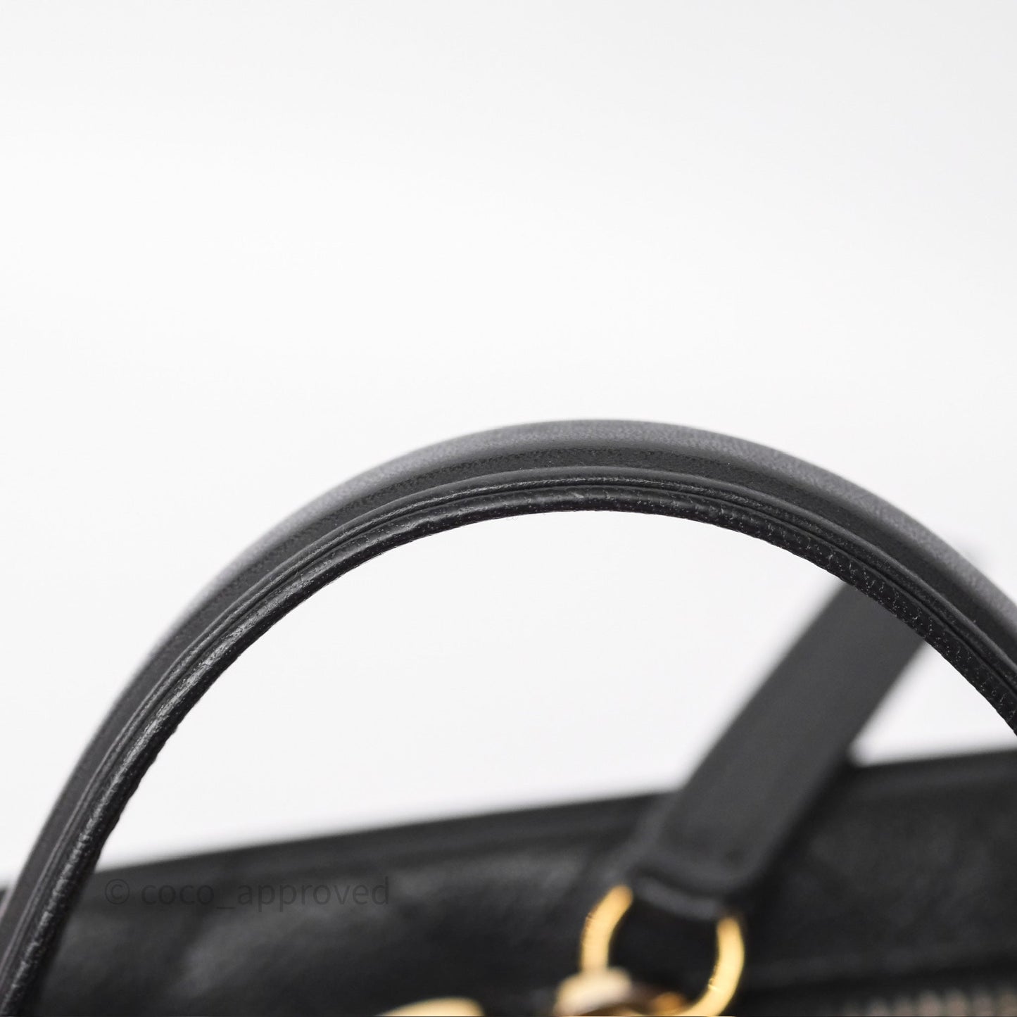 Chanel Coco Curve Vanity Black Calfskin & Goatskin Antique Gold Hardware