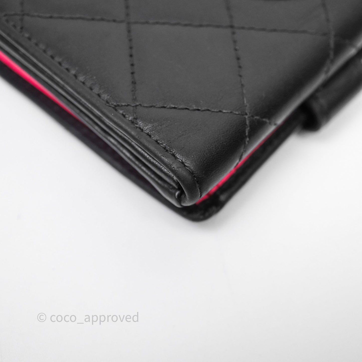 Chanel Quilted Cambon Short Wallet Black