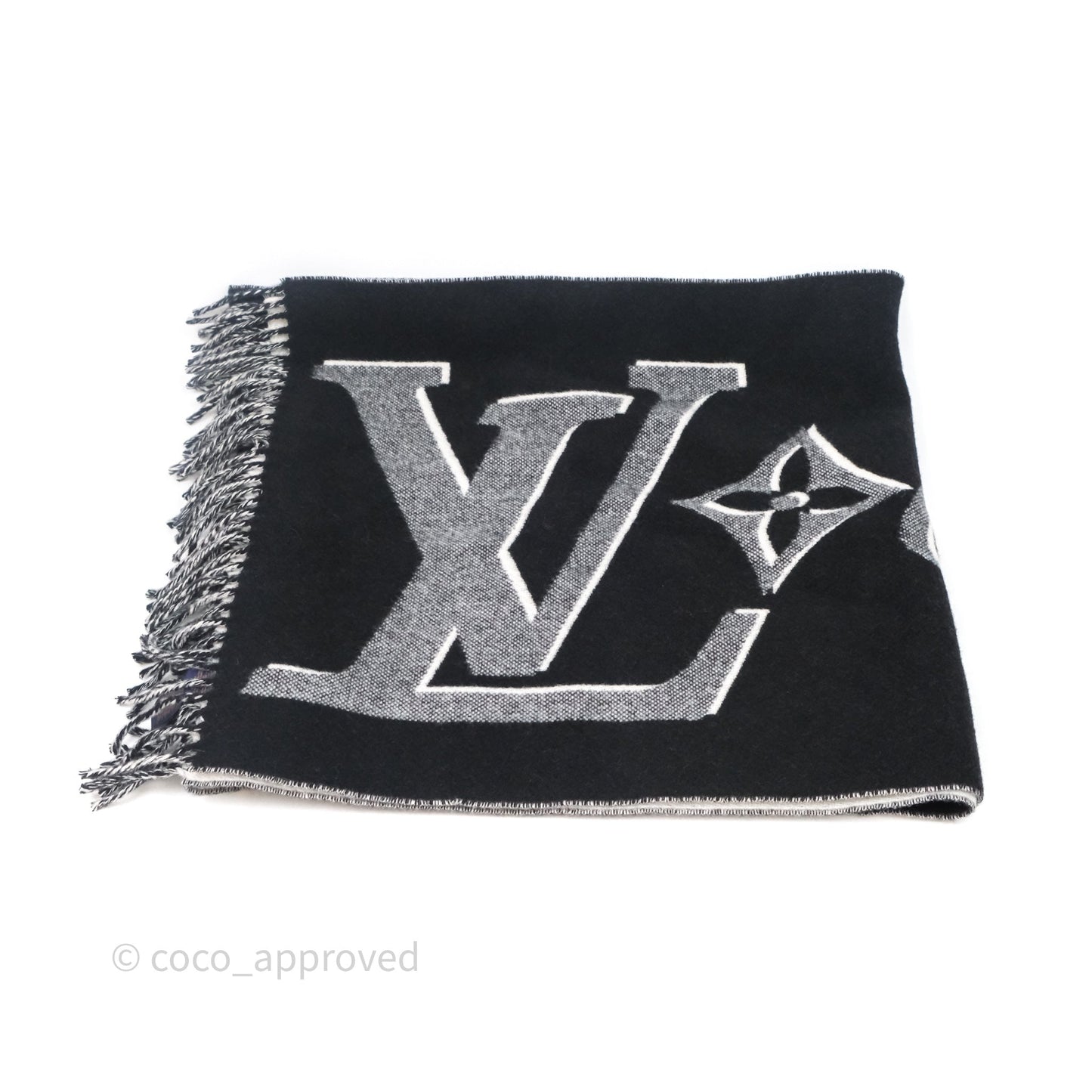 Louis Vuitton Vers Scarf Black