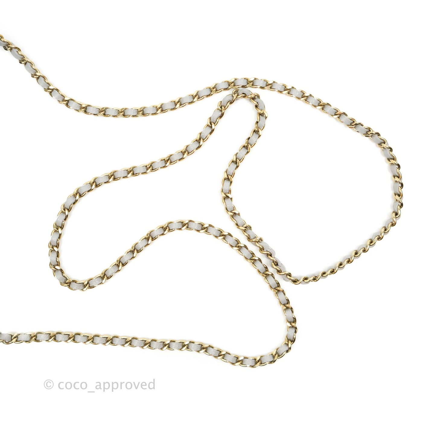 Chanel Classic Quilted Wallet on Chain WOC Grey Caviar Gold Hardware 21A