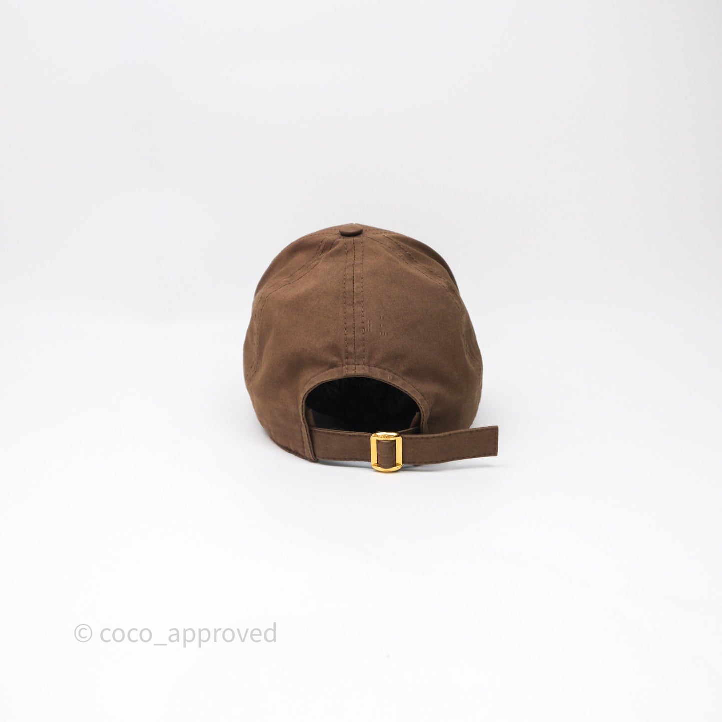 Celine Casquette Baseball Triomphe Cap Brown Size M