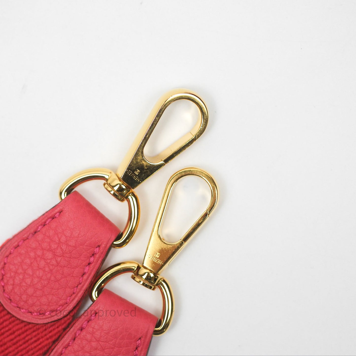 Hermès Mini Evelyne 16 Rose Texas 0E Clemence Gold Hardware
