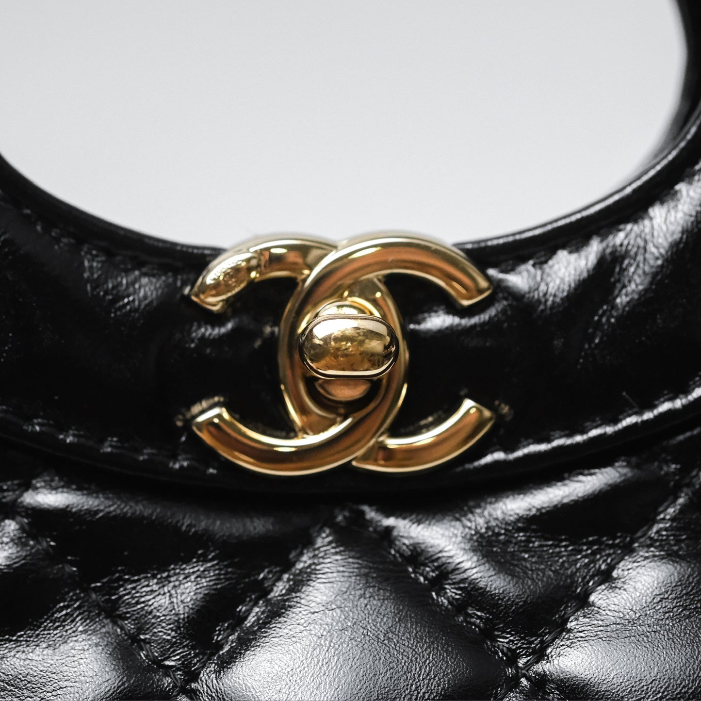 Chanel 31 Mini Black Shiny Lambskin Gold Hardware