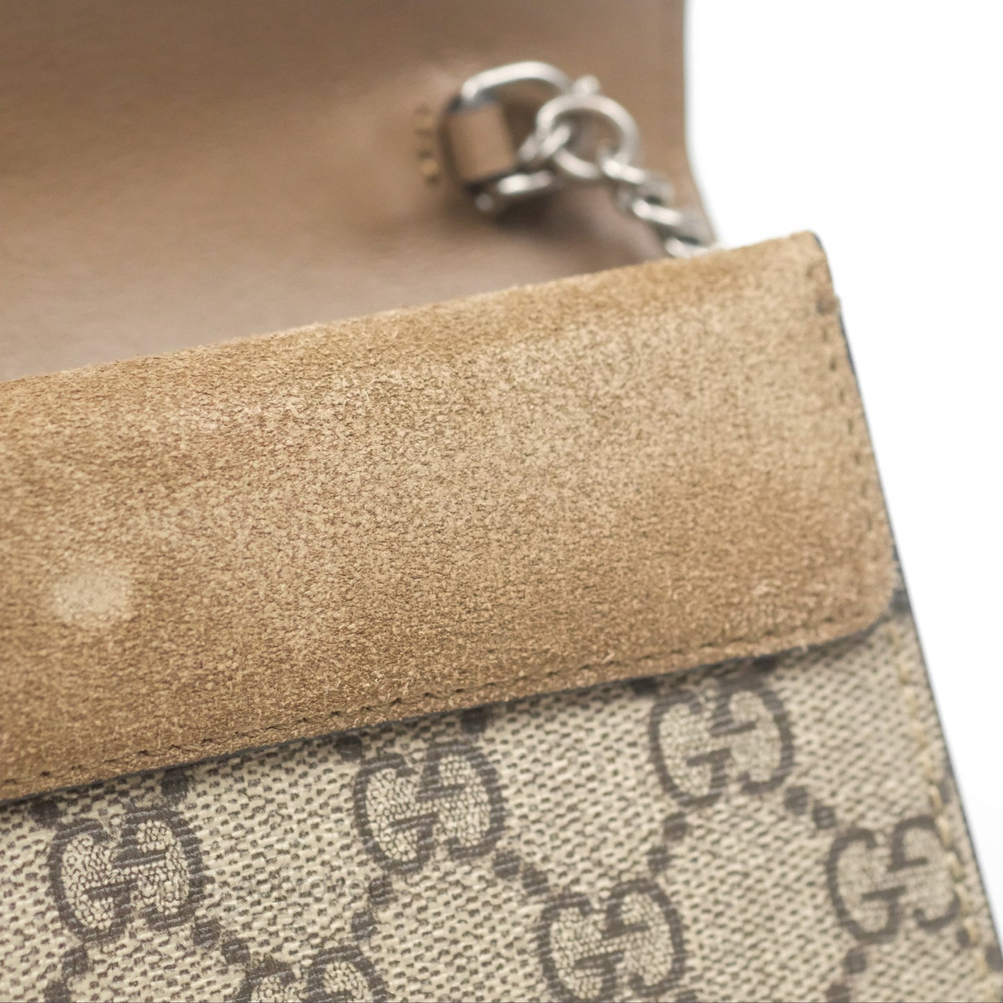 Gucci Dionysus GG Supreme Super Mini Crossbody Bag Ruthenium Hardware