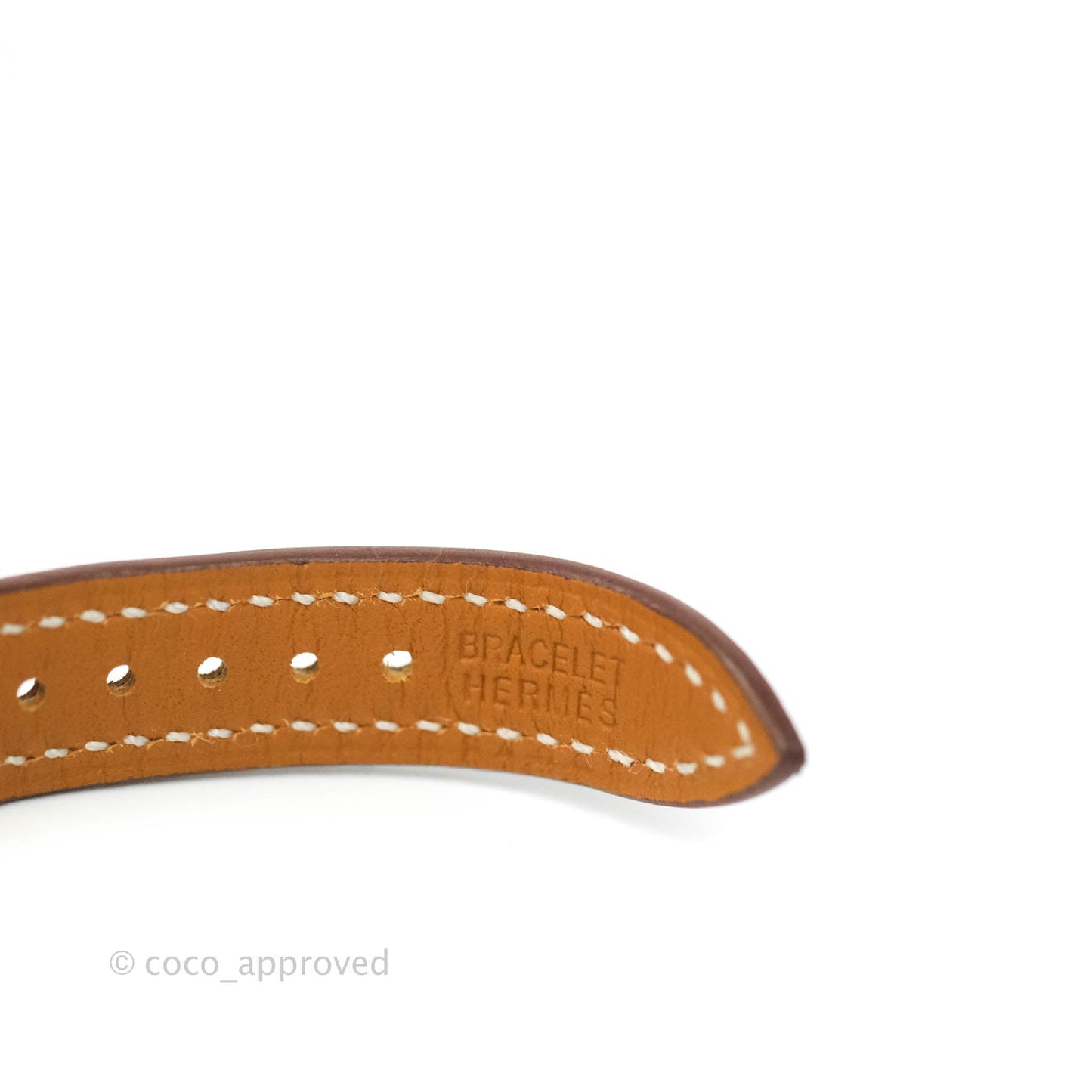 Hermès Cape Cod Steel Watch in Natural Calfskin Strap