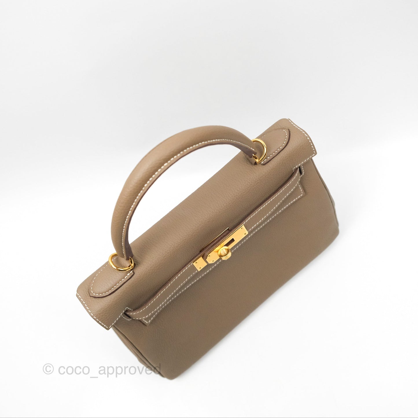 Hermès Kelly 28 Retourne Etoupe Togo Gold Hardware