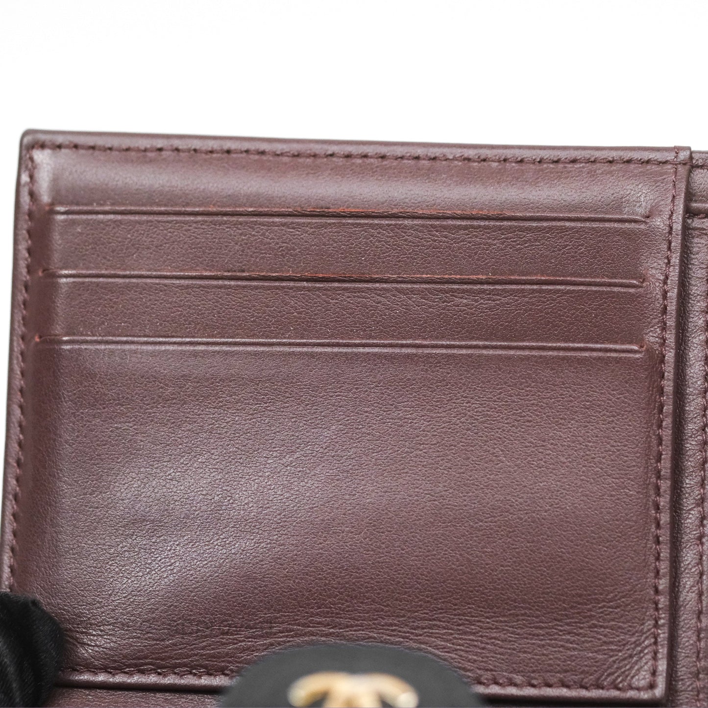 Chanel Classic Short Flap Wallet Black Caviar Gold Hardware