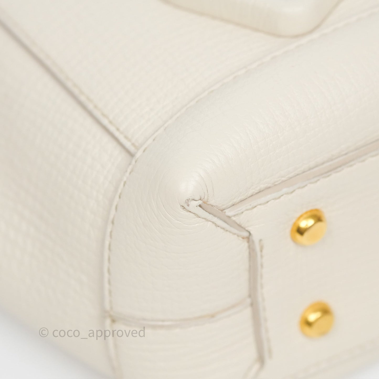 Bottega Veneta Small Arco Plaster Grainy Calfskin