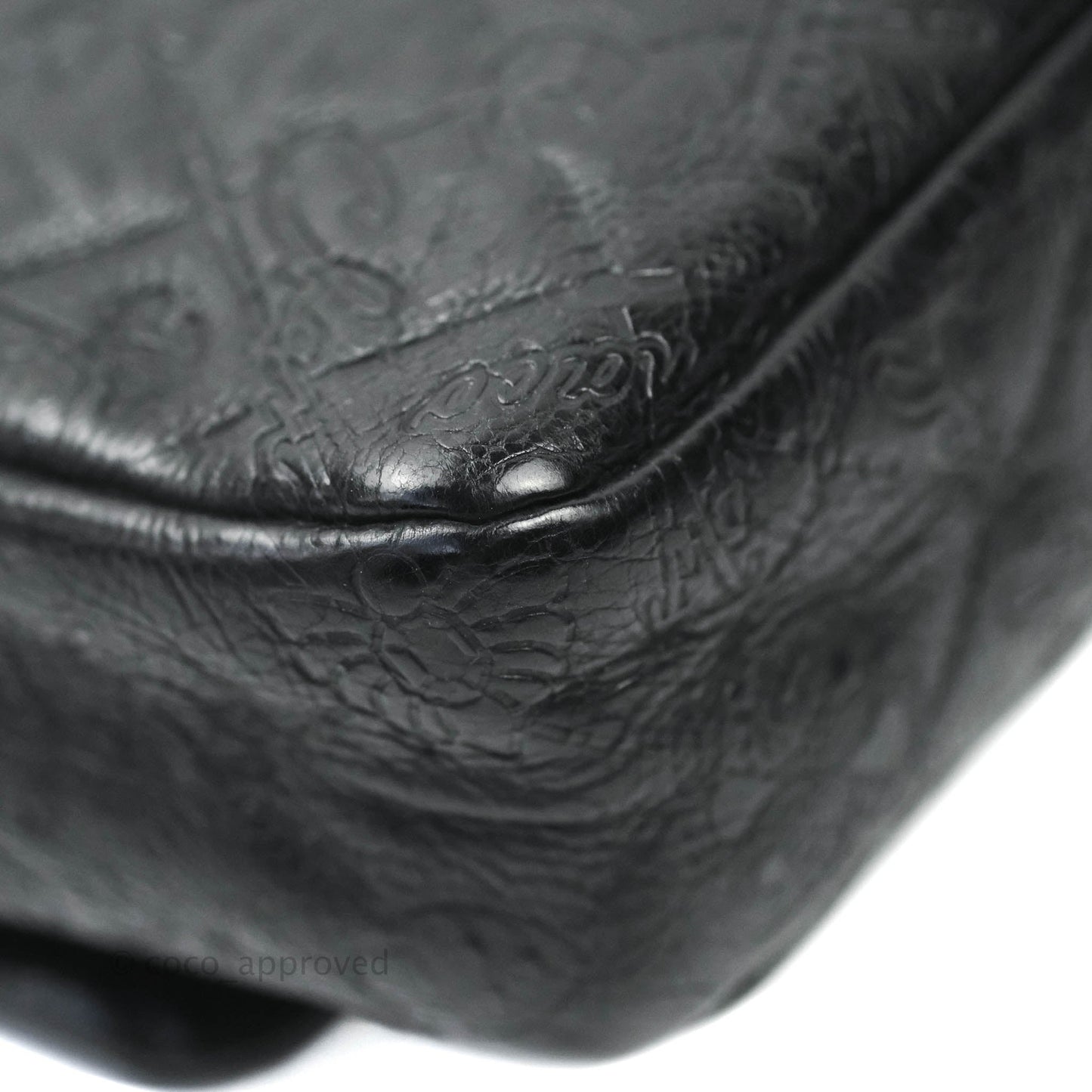 Chanel Small Embroidered Flap Bag Black Silver Hardware