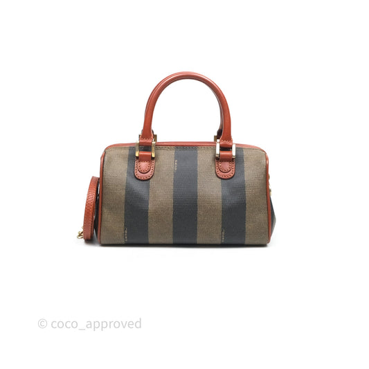 Fendi Mini Vintage Striped Boston Bag