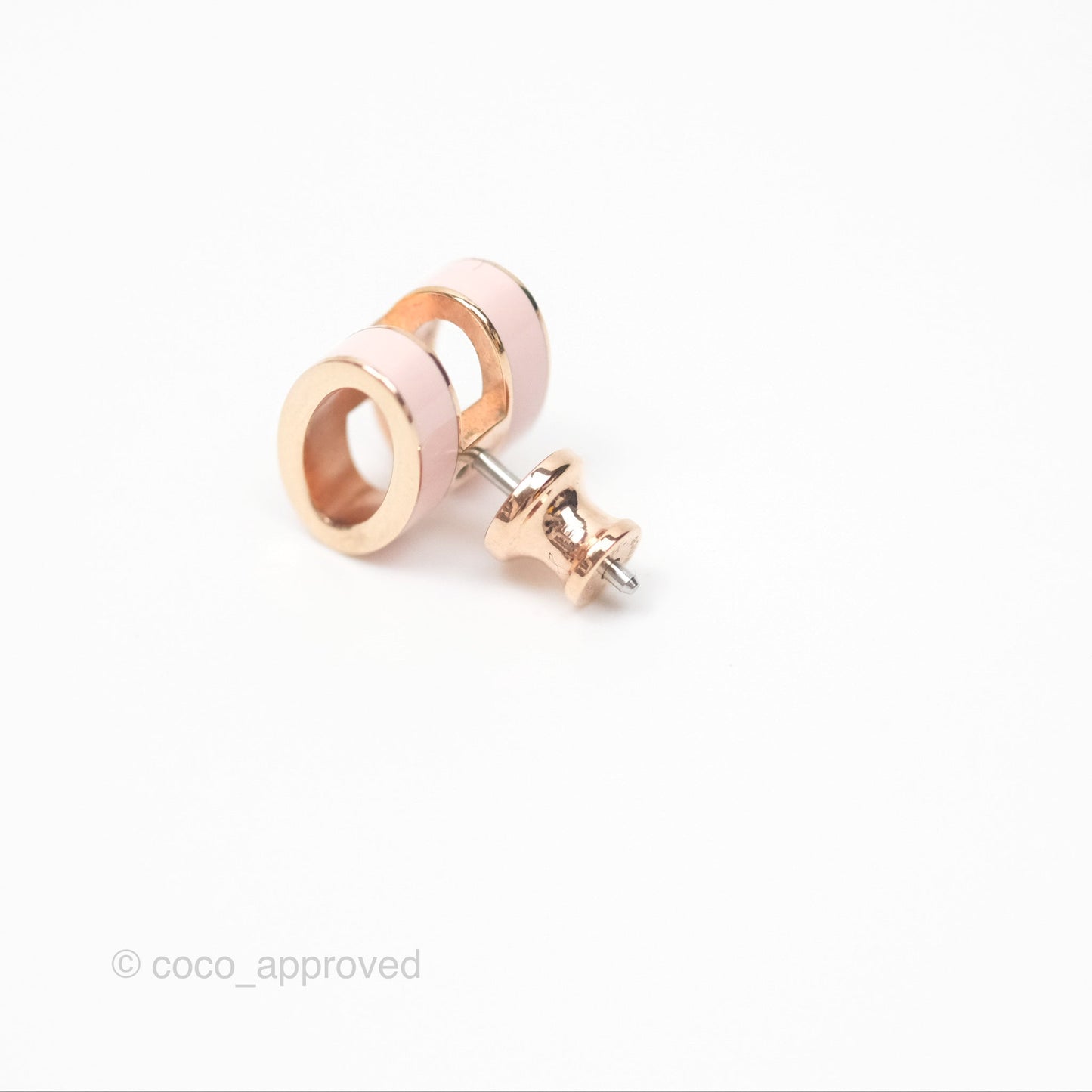 Hermès Pop H Earrings Rose Dragee 5U Rose Gold Hardware