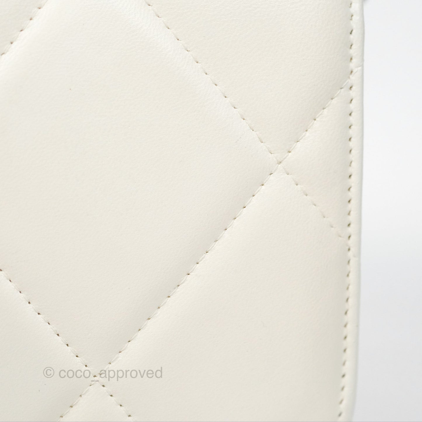 Chanel 19 Wallet on Chain WOC White Mixed Hardware