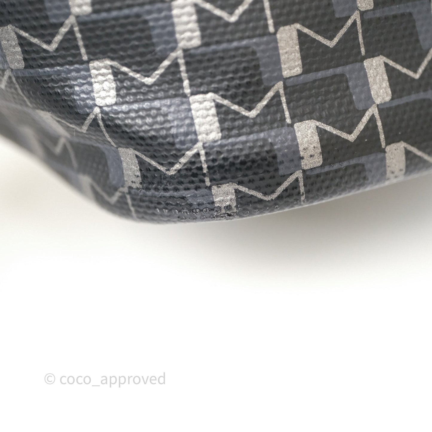 Moynat Tote Ruban PM Carbon Silver
