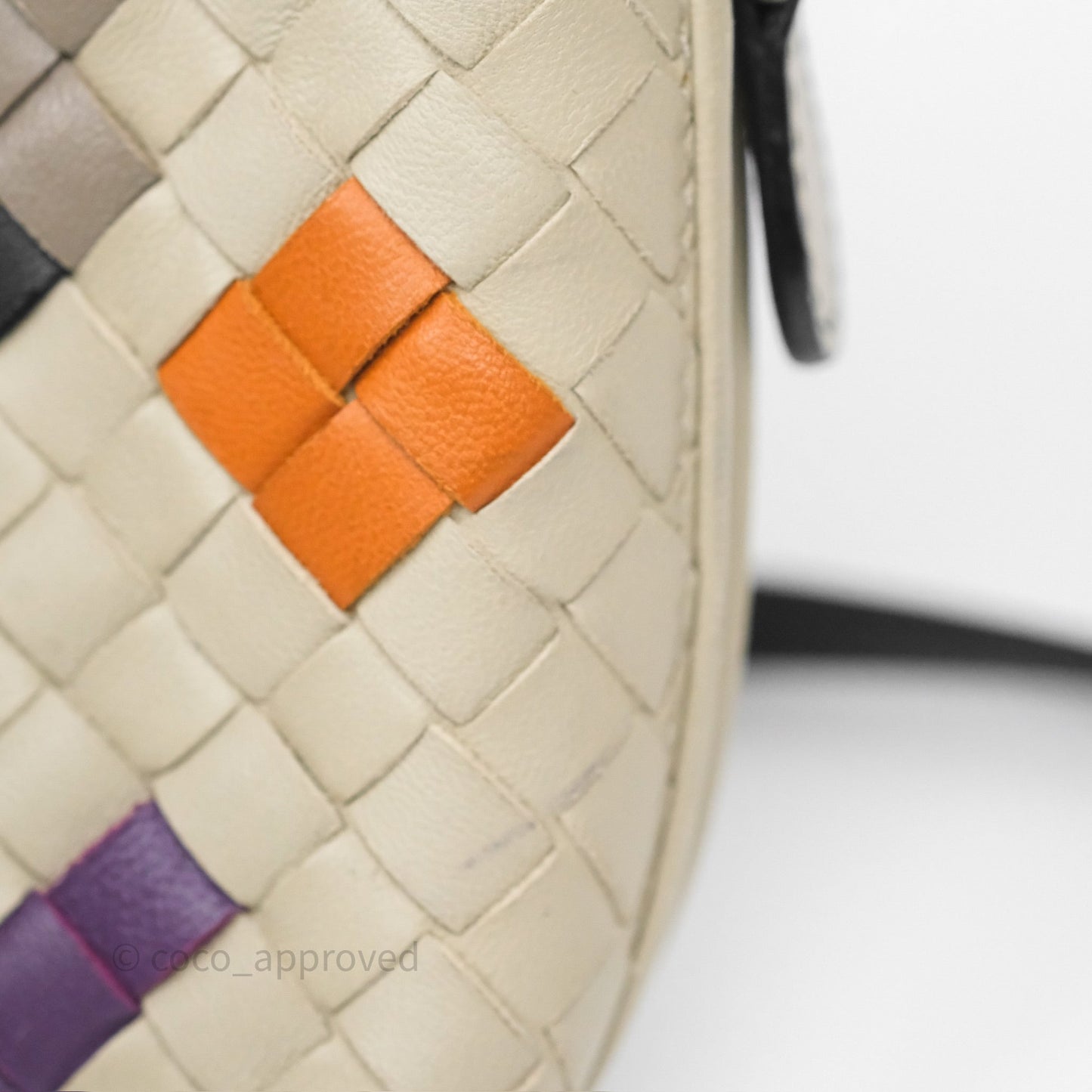 Bottega Veneta Nodini Crossbody Bag Cement Abstract Nappa Intrecciato