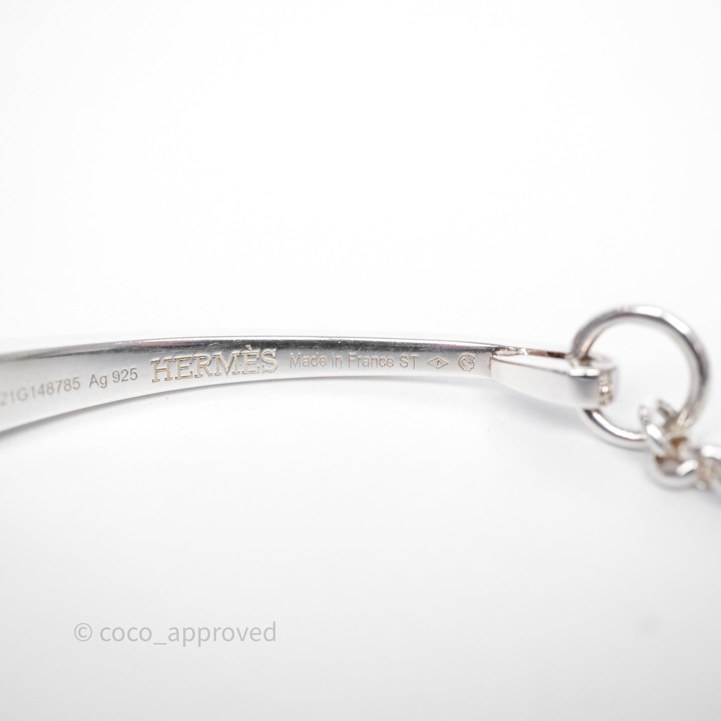 Hermès Clou de forge Bracelet Sterling Silver