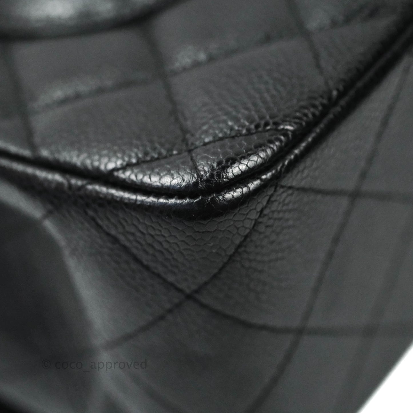 Chanel Jumbo Double Flap Black Caviar Silver Hardware⁣⁣