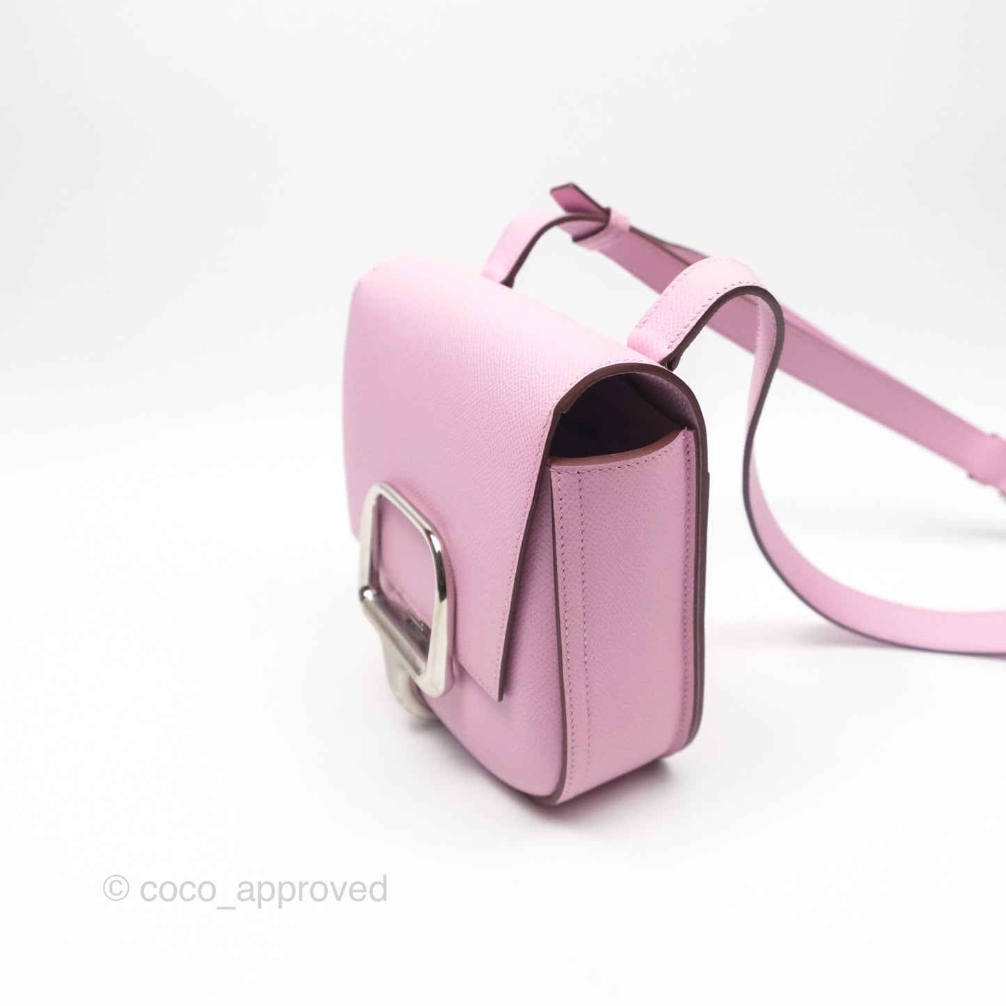 Hermès Della Cavalleria Mini Bag Mauve Sylvestre X9 Epsom Palladium Hardware