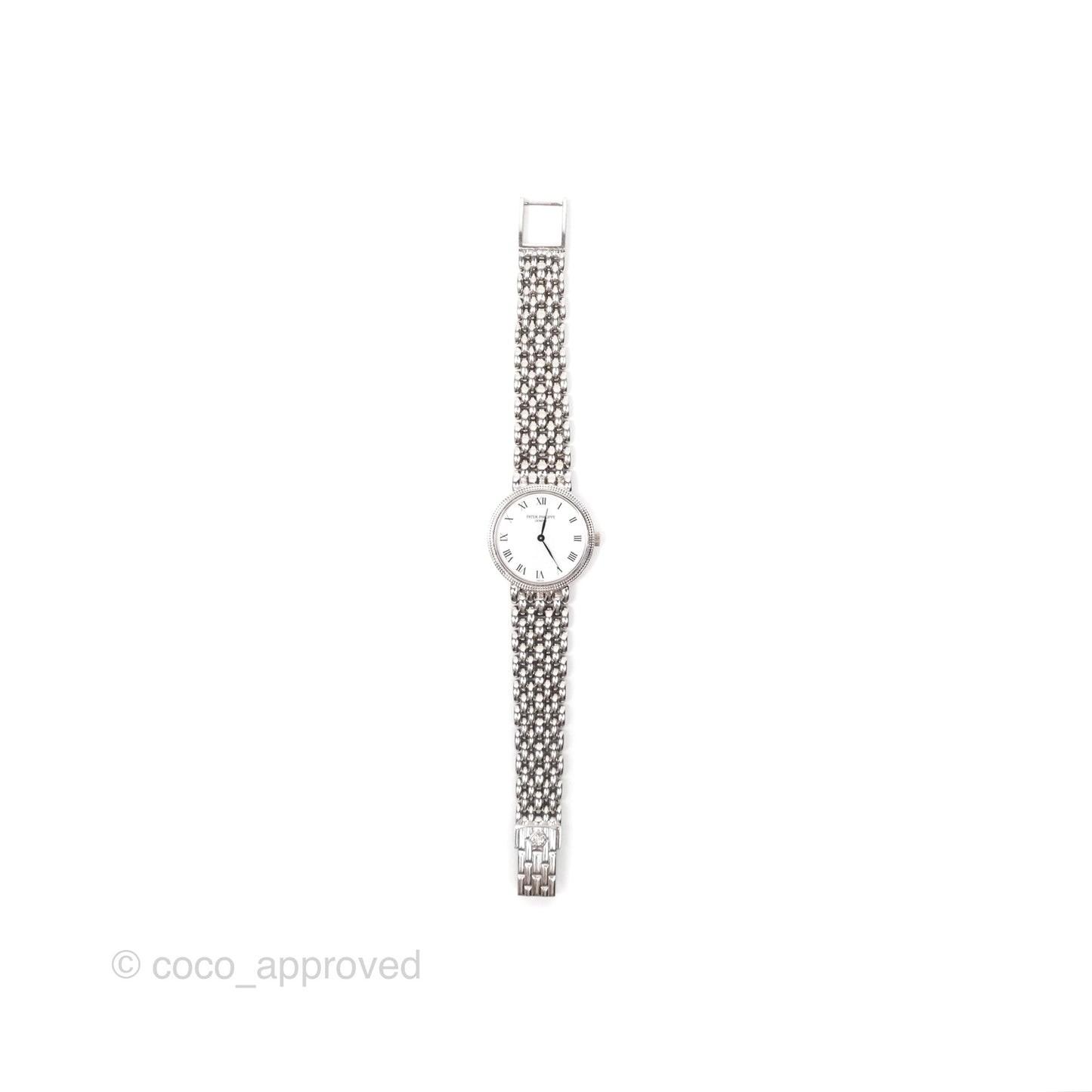 Patek Philippe Vintage Calatrava Watch 18K White Gold