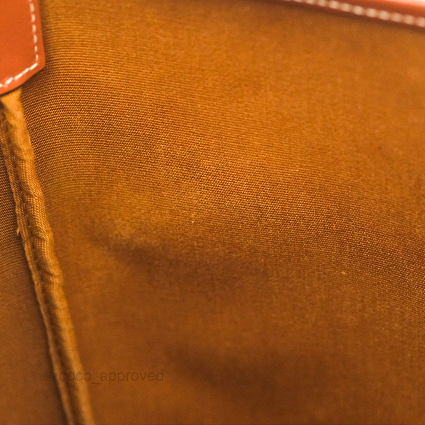 Celine Small Bucket Triomphe Canvas Tan Calfskin