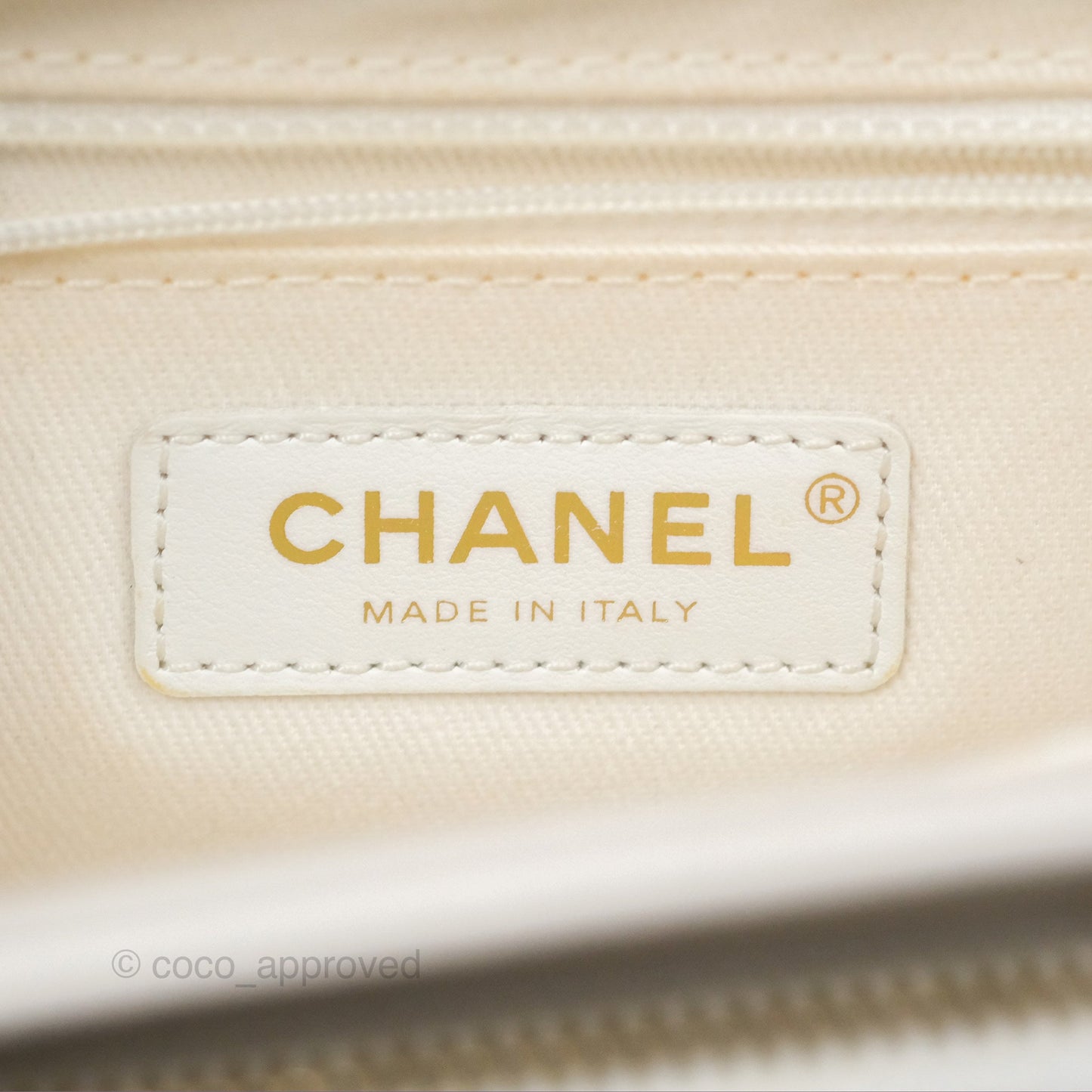 Chanel Quilted Small Business Affinity Flap White Caviar Gold Hardware