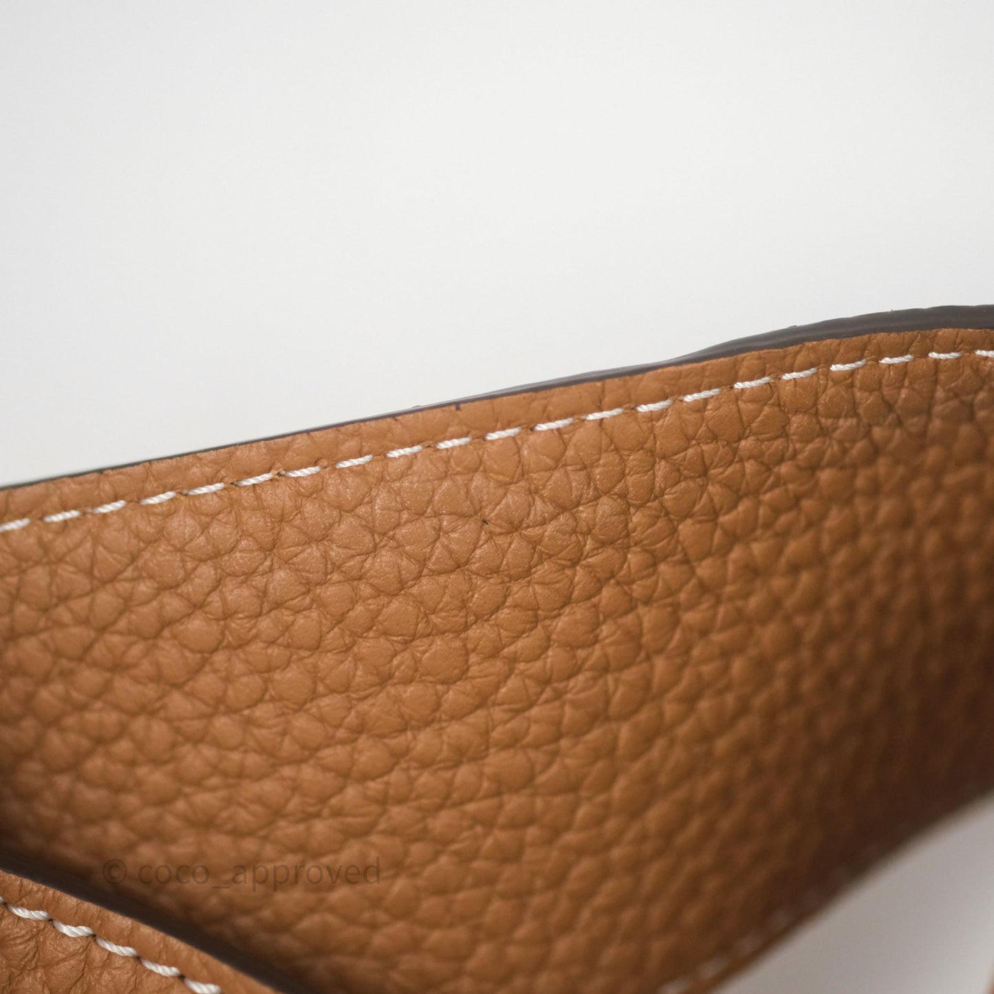 Delvaux Cool Box Nano Taurillon Soft Grained Calfskin Vegetal Ivory Gold Hardware
