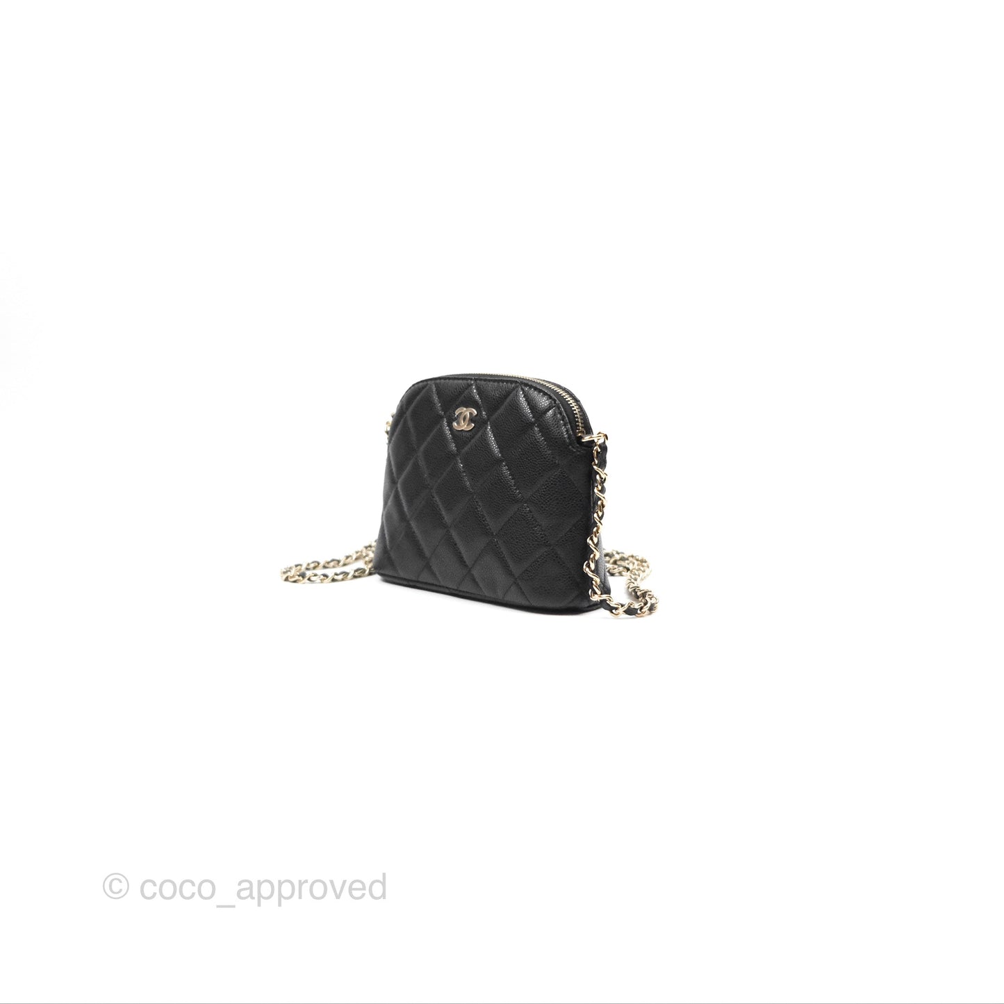 Chanel Black Caviar Clutch on Chain