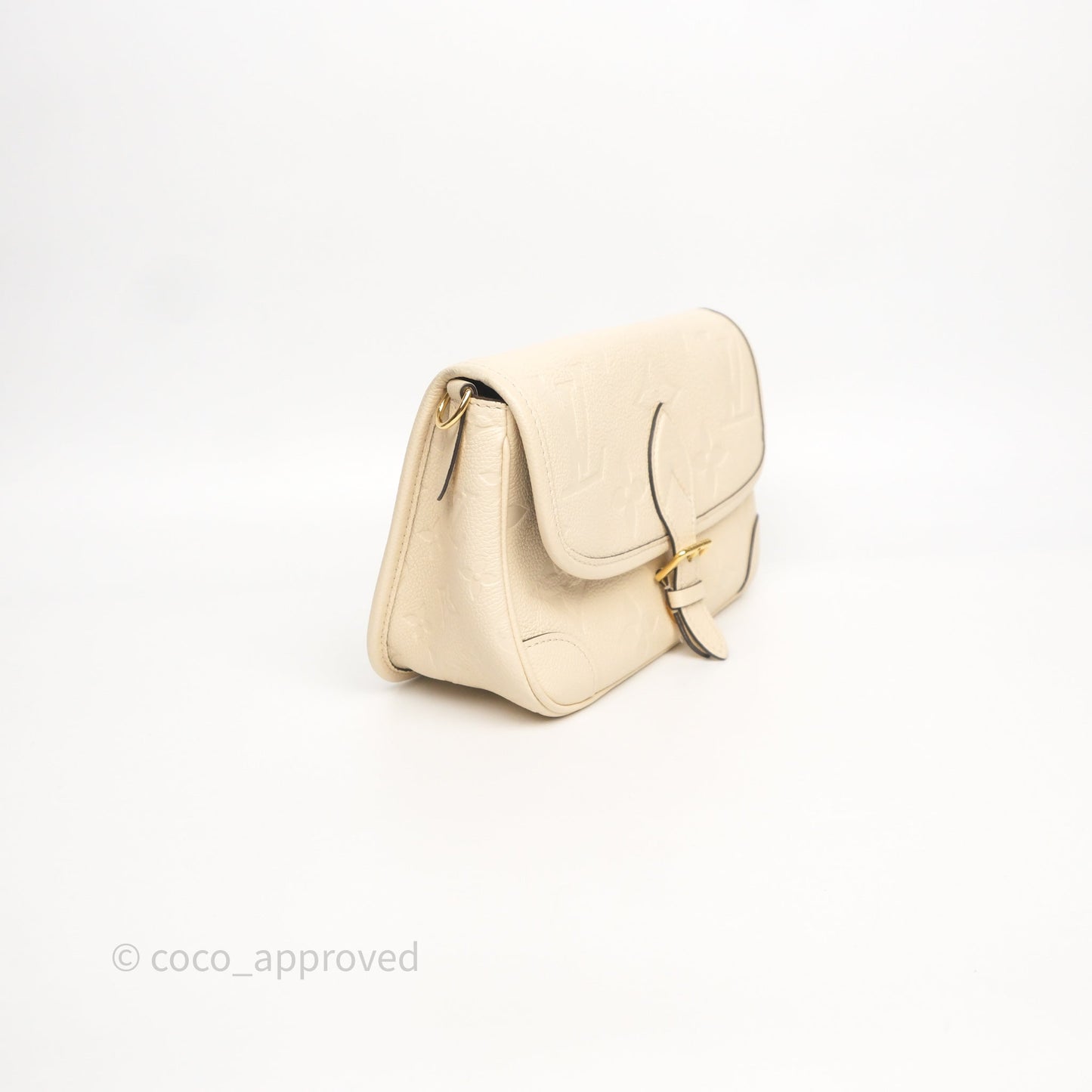 Louis Vuitton Diane Crème Beige Monogram Empreinte Leather