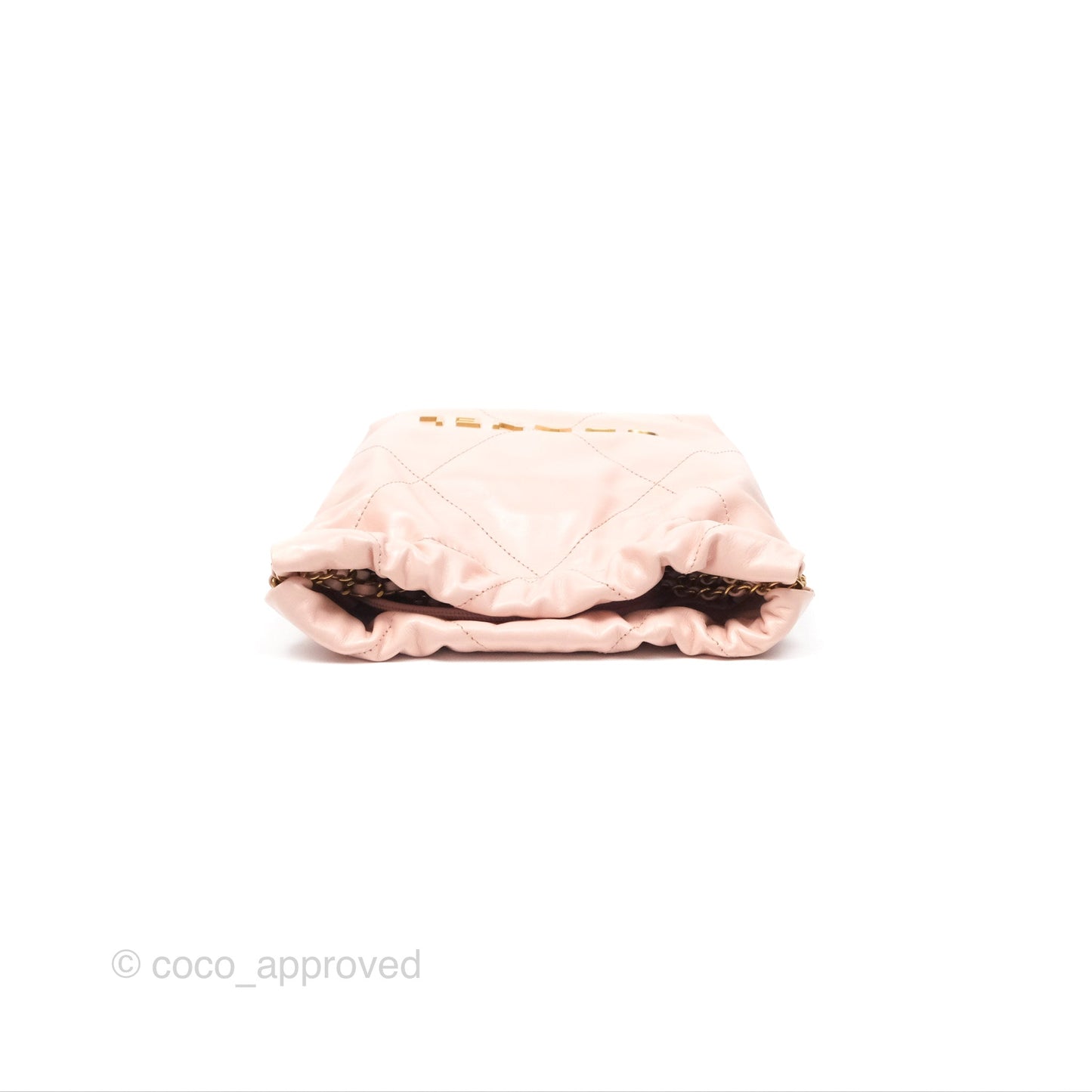 Chanel 22 Mini Bag Pink Shiny Crumpled Calfskin