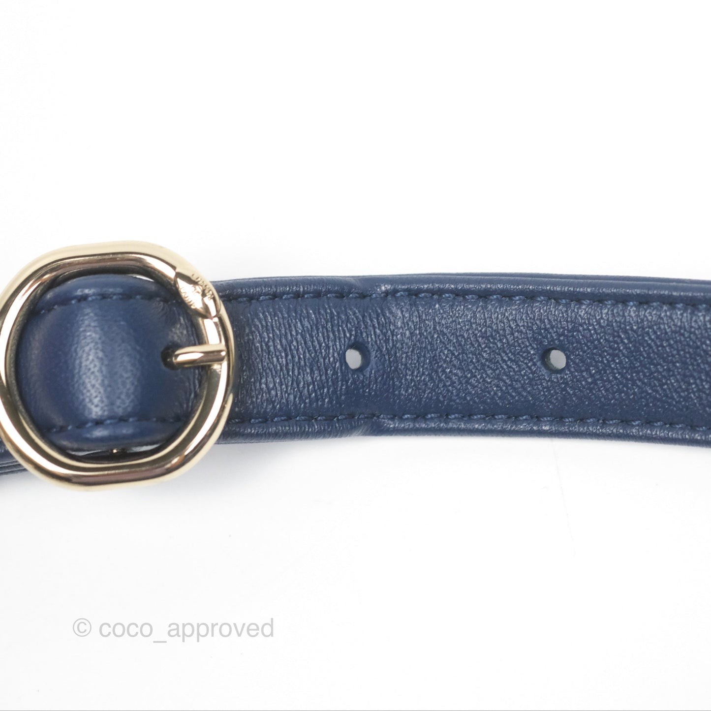 Chanel Resin Bi-Color Chain Belt Bag Navy Lambskin Gold Hardware