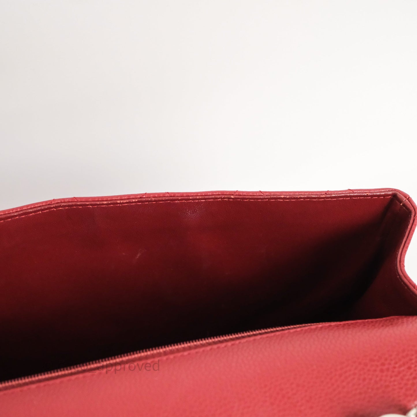 Chanel Jumbo Single Flap Dark Red Caviar Silver Hardware⁣⁣