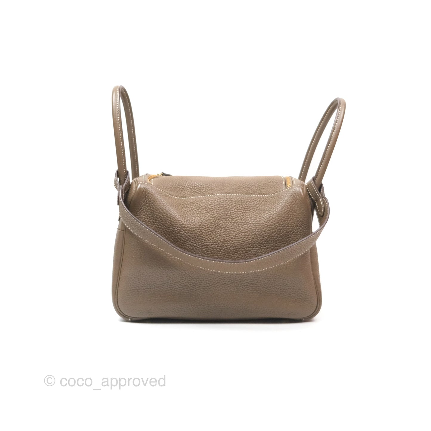 Hermès Lindy 26 Etoupe 18 Taurillion Clemence Gold Hardware