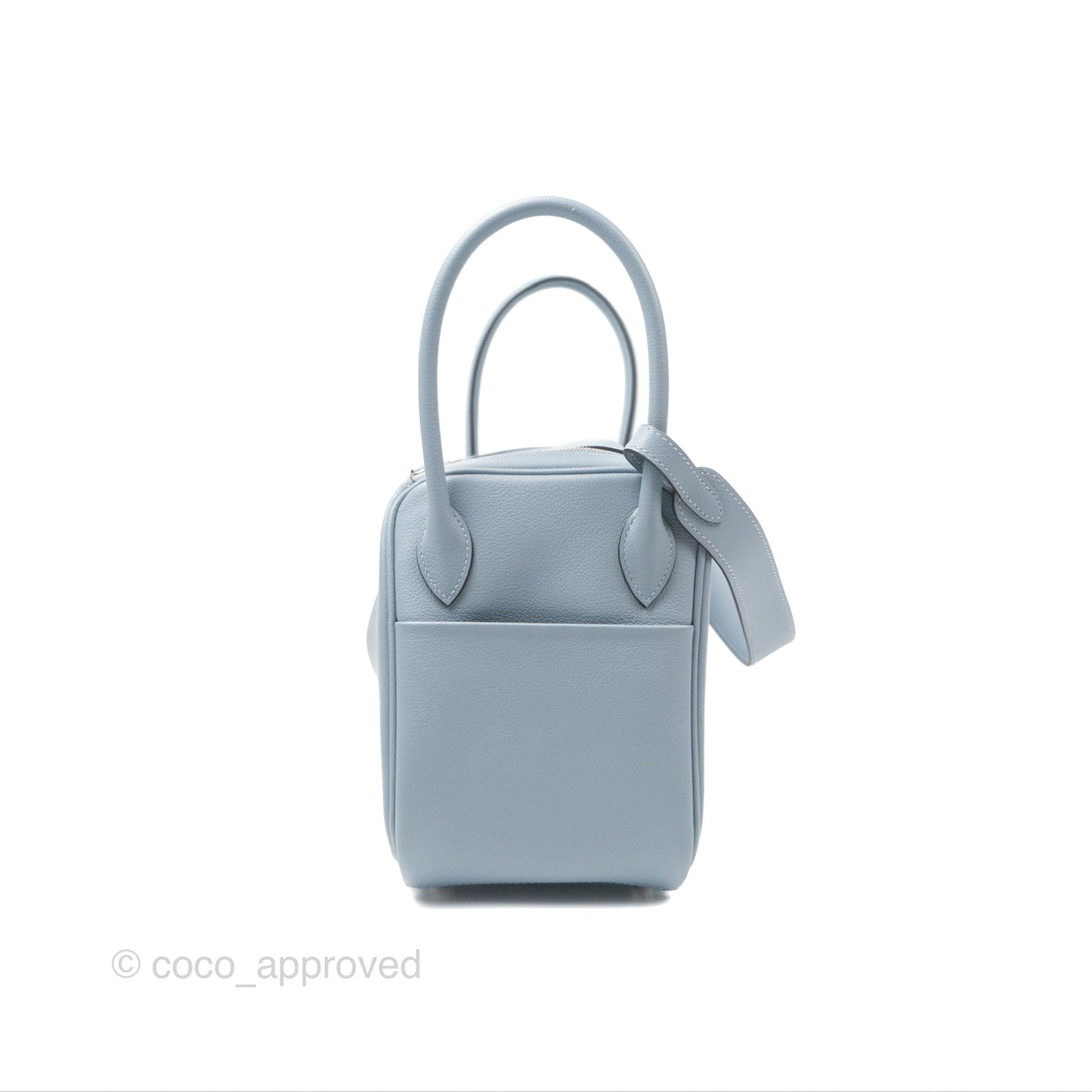 Hermès Lindy 26 Blue Lin Evercolor Palladium Hardware