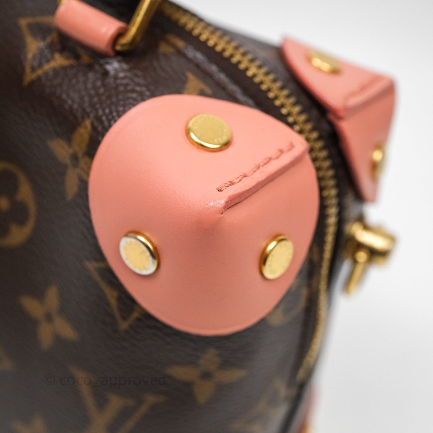 Louis Vuitton Petite Malle Souple Pink Monogram Canvas