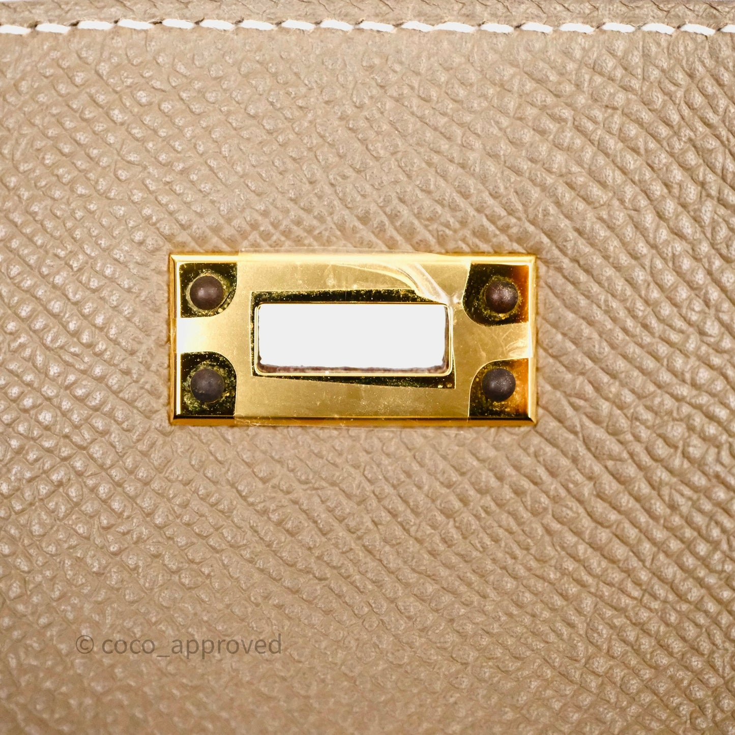 Hermès Kelly 25 Etoupe 18 Epsom Gold Hardware