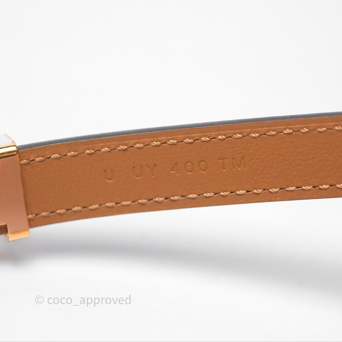 Hermès Pop H 15 Belt Epsom Mauve Pale Rose Gold Hardware