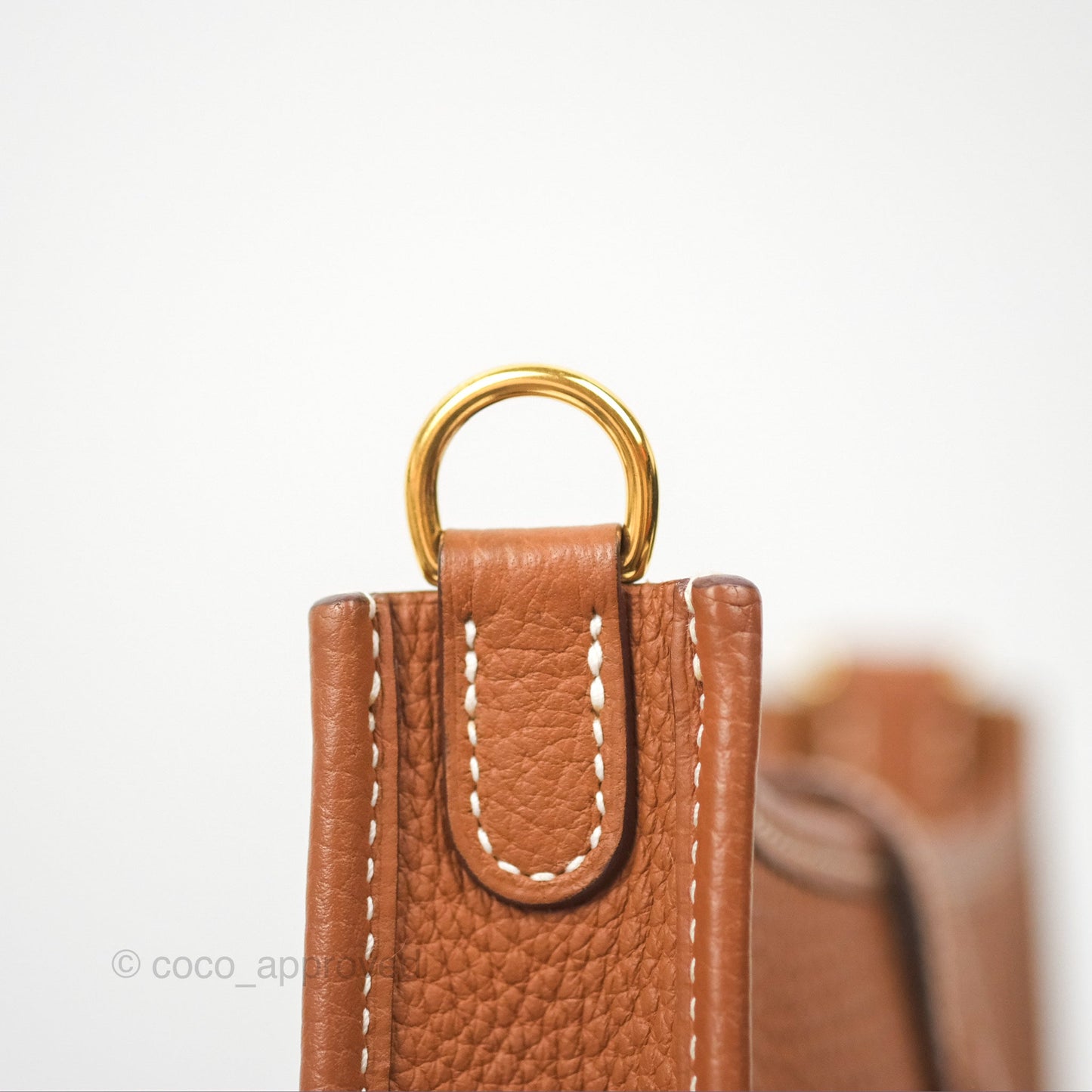 Hermès Mini Evelyne 16 Gold Clemence Gold Hardware